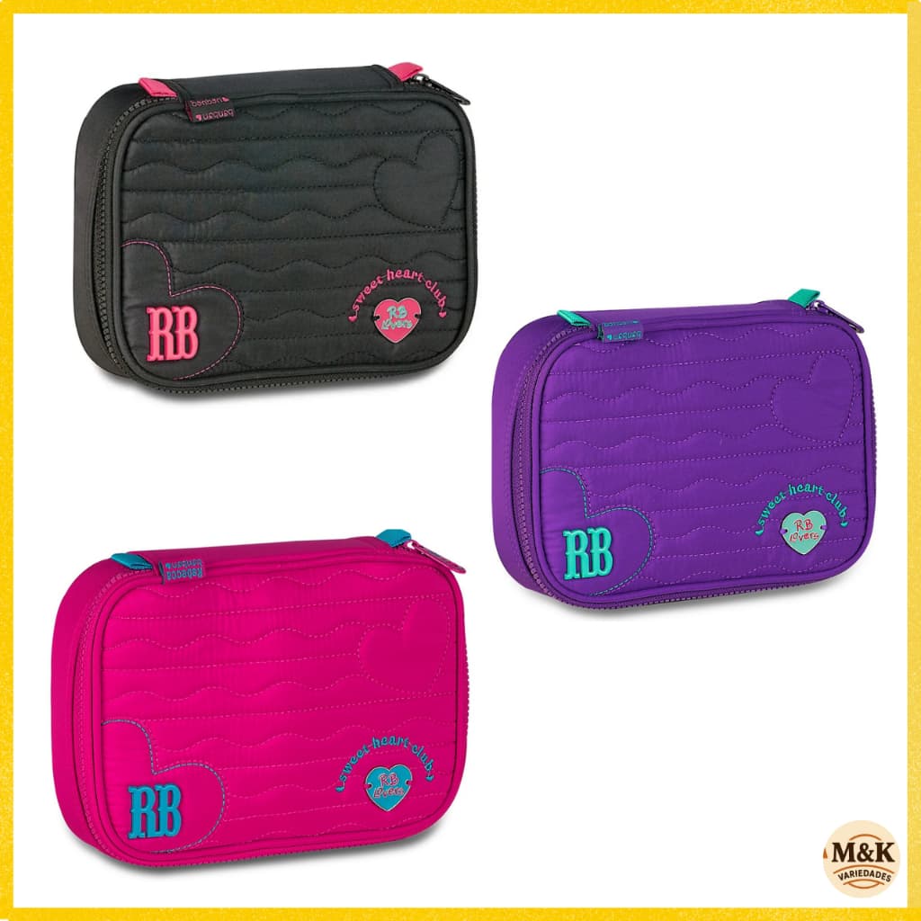 Estojo Infantil Com 1 Bolso Feminino Rebecca Bonbon Coraçâo Clio Style