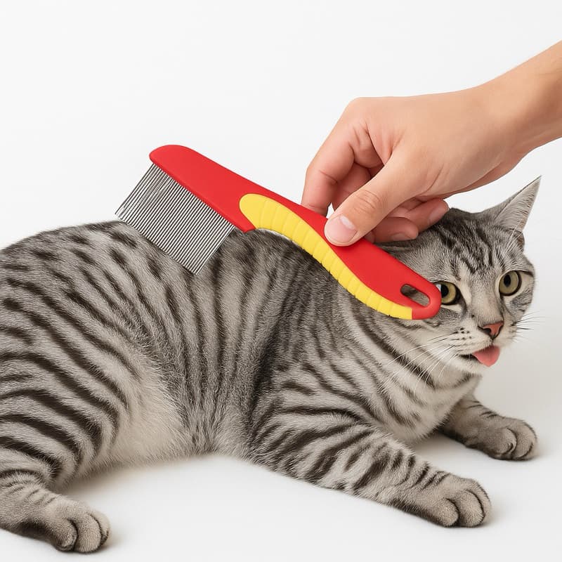 Pente Fino piolhos Anti Pulgas Tira Pulgas Carrapatos Remelas Remove Pelos Mortos Cachorro Gato