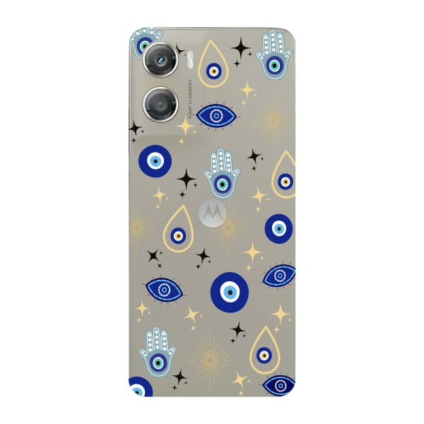 Capinha para Moto G06 Anti Impacto Personalizada - Olho Grego com funto transparente