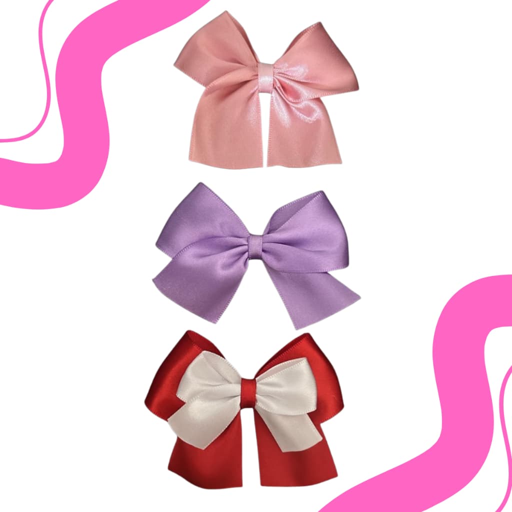 Laços de Cetim Feminino para Cabelo Acessório Infantil e Adulto, alta qualidade