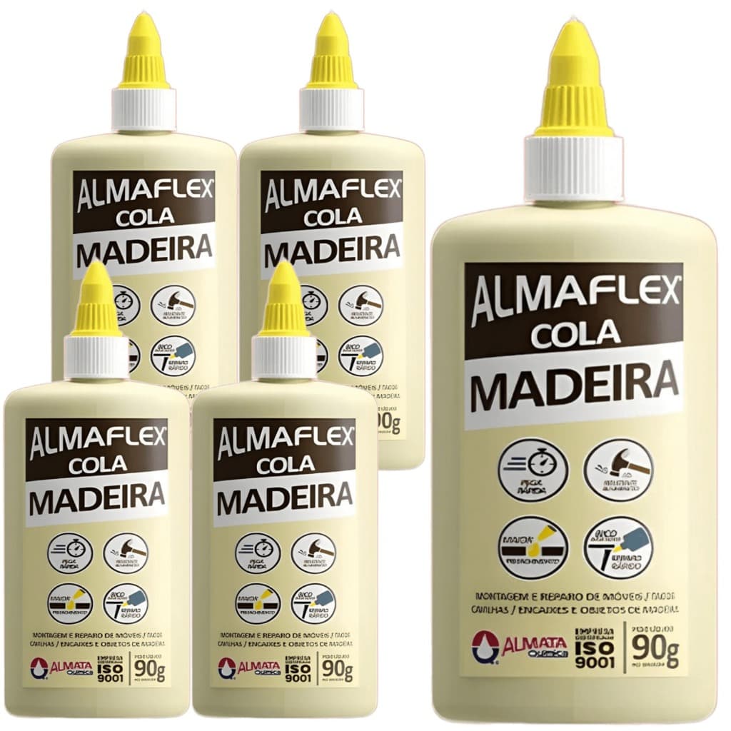 Cola Pva Madeira Almaflex 90g Almata Para Mdf , Artesanato