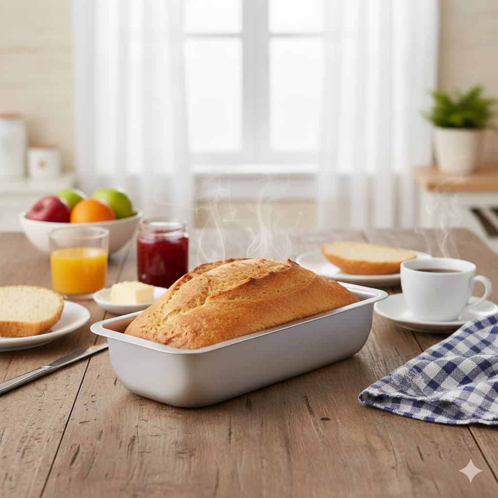 Kit Conjunto 3 Formas de Pães Caseiro Bolo Inglês Torta Cuca Pão Forma Gelo Assadeira Alumínio 100%