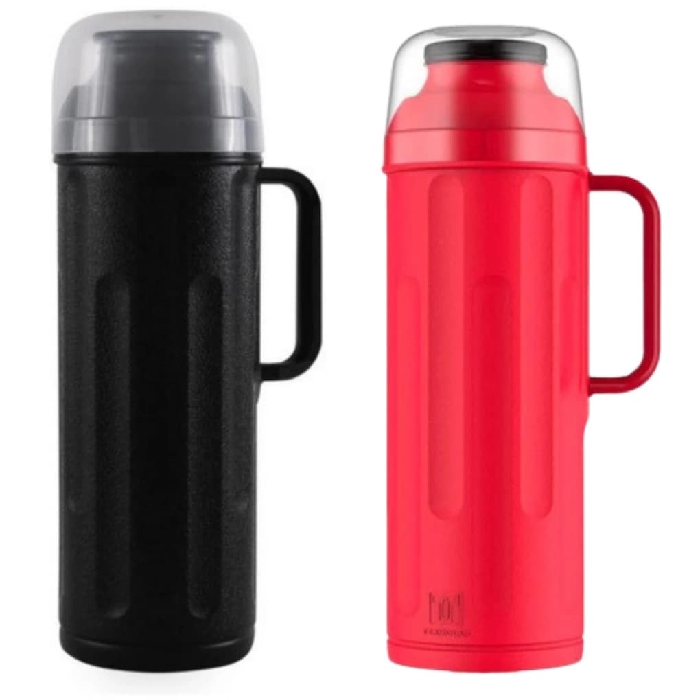 Kit 2 Garrafas Térmicas Café/Chá Termolar Personal Rosca 1 Litro (ENVIO IMEDIATO)