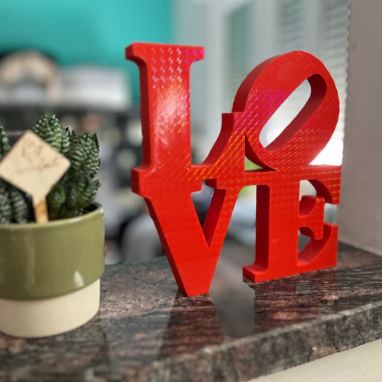 Letreiro Love Decorativo Palavra LOVE Presente, Enfeite 15cm - Envio Imediato