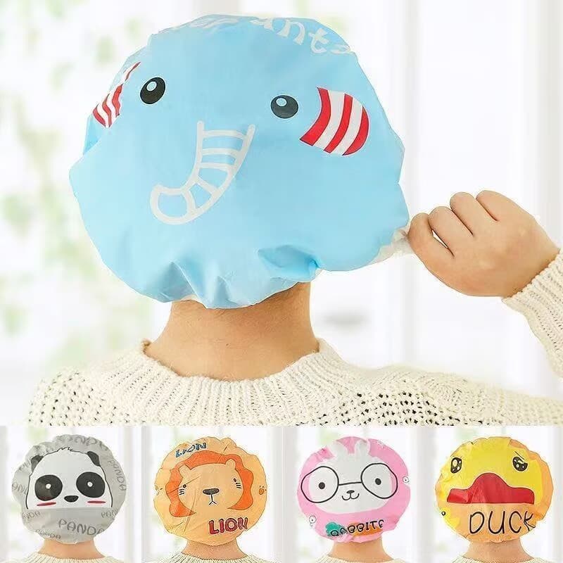 1/3/6unidades Toucas de Banho Kids Impermeável Infantil Estampas Sortidas Plástica Desenho animal