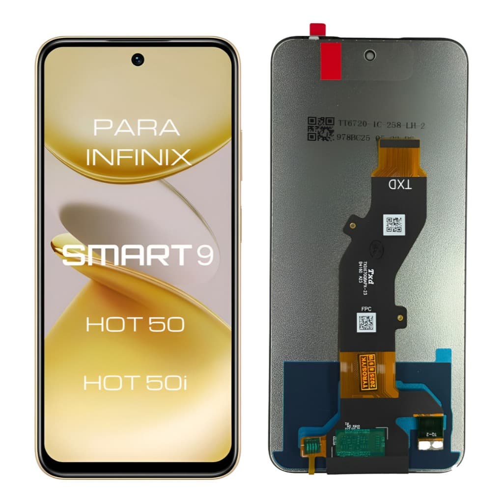 Tela Frontal Lcd Touch Para Infinix Smart 9 X6532 Hot 50i Sem Aro