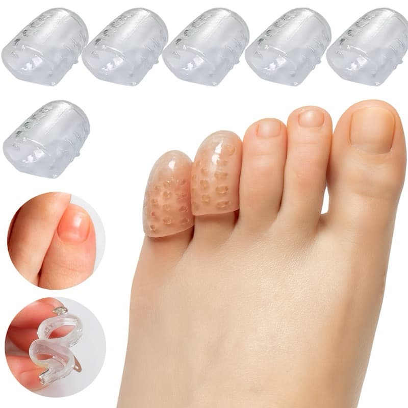 Dedeiras Silicone Kit 5 ou 10 Pares Protetor Calo Unha Encravada Para Dedo Dos Pés