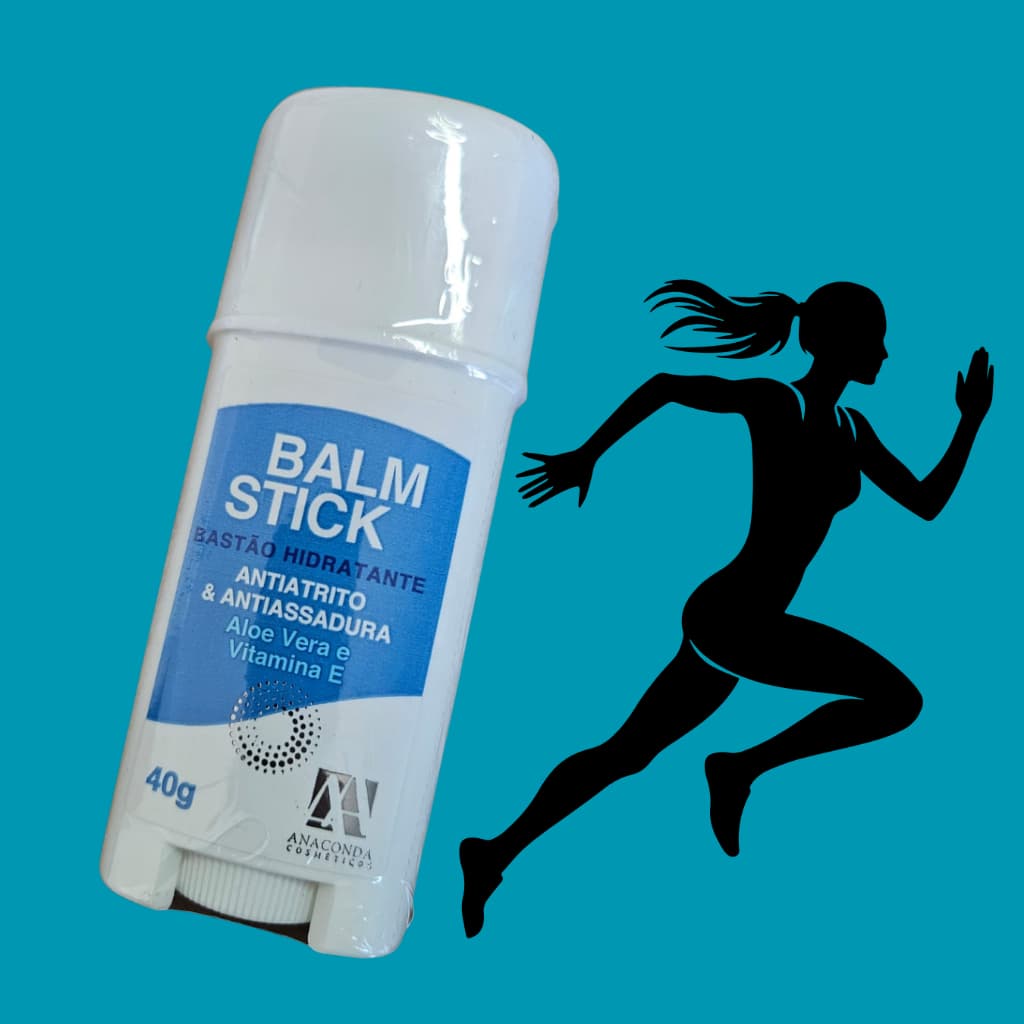 Balm Stick Bastão Hidratante Anti Atrito e Antiassadura Corrida Atleta Academia