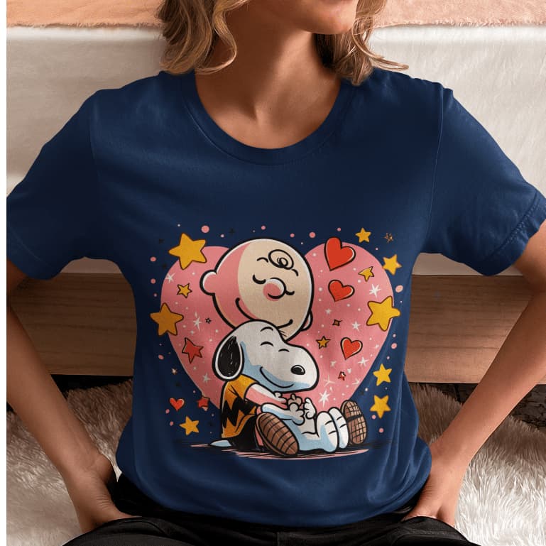 Camiseta T-Shirt Feminina Cartoon Snoopy Modelo Casual Básico Dia Dia lançamento Envio Rápido