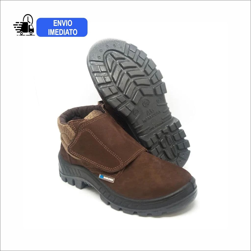 Bota Com Velcro Nobuck Marluvas CA 43273