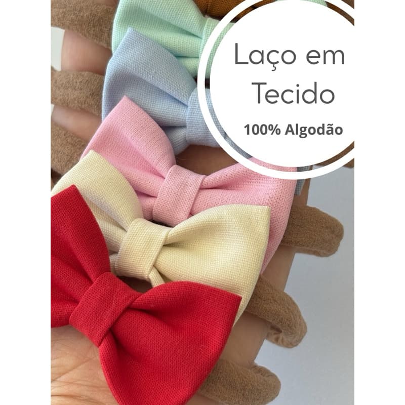 Laço para bebê menina na meia de seda gravatinha