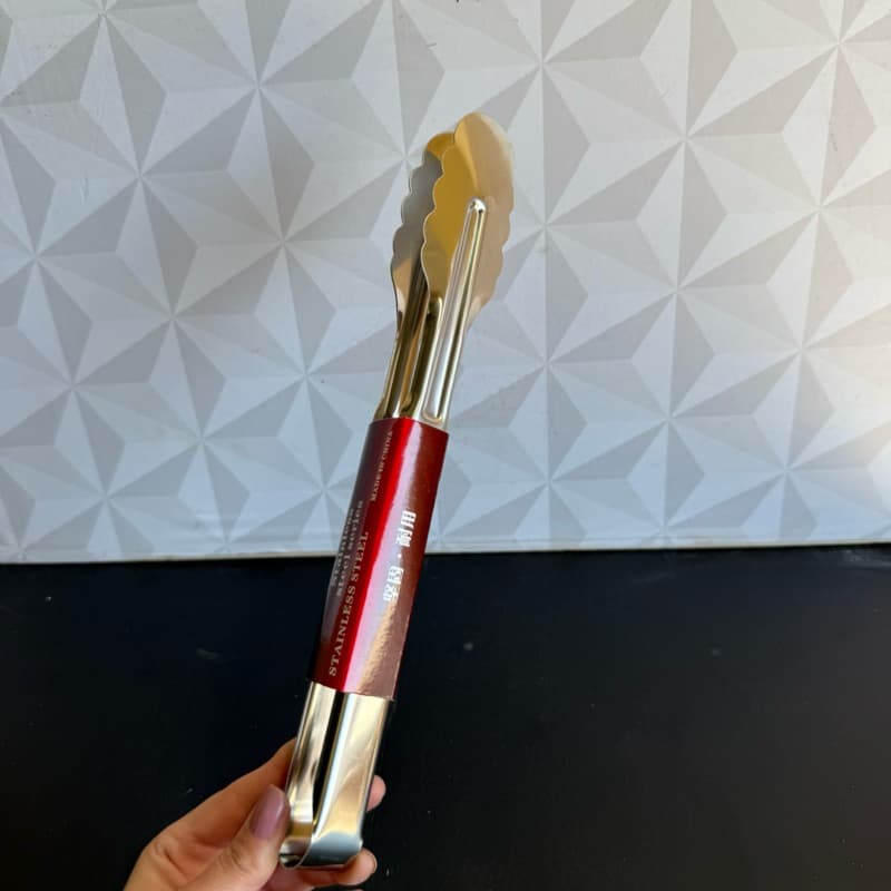 Pegador de inox nuvem multiuso de carne salada massa macarrão de cozinha cabo longo grande pinça pegadora saladas prata