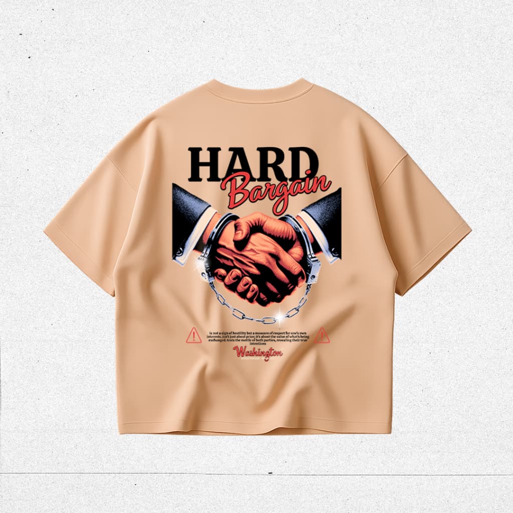 Camiseta Camisa Oversized Acordo Perigoso Barganha Blusa Streetwear Algodão Unissex