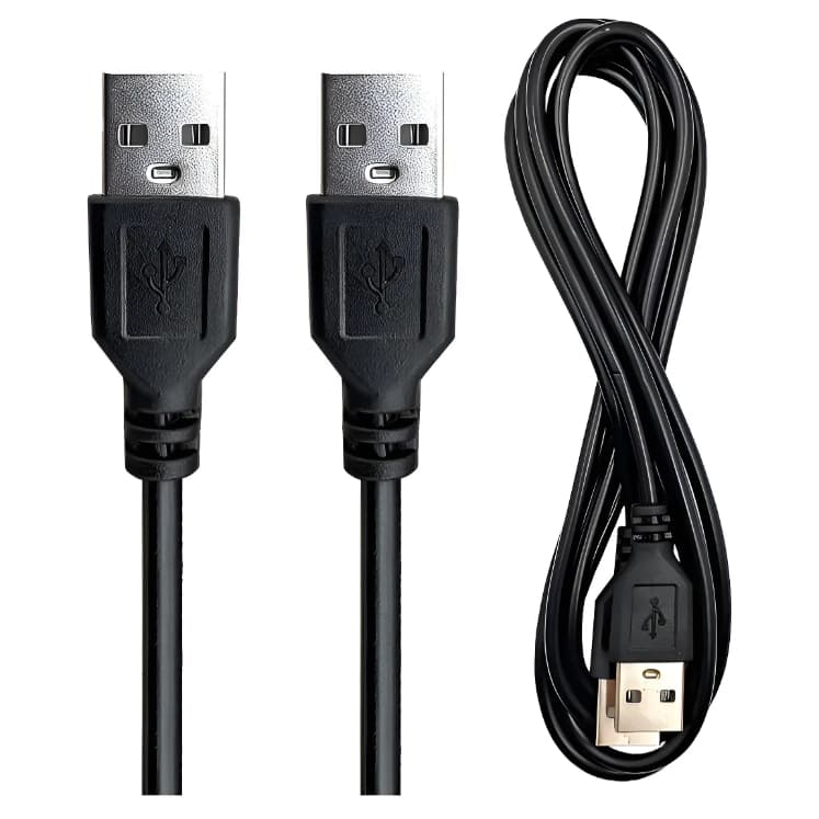 Cabo Usb 3.0 Macho para Usb Macho 1.5 Metros Preto - Usb Macho nas duas pontas