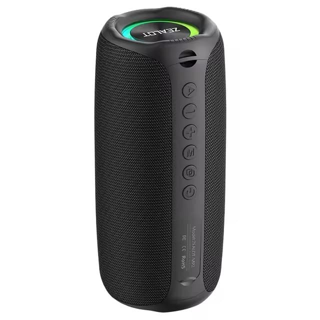 ZEALOT MP2 Caixa De Som Bluetooth 5.4 20w Prova Dágua Ipx4 Led Rgb Potente