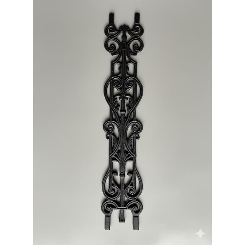 Grade de Portão / Sacada Rústica em Ferro Fundido - Modelo [IMPERIAL] - Peça Artesanal Decoração