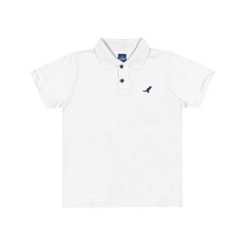 Camisa Polo Branca - Masculina infantil e juvenil 4 ao 14