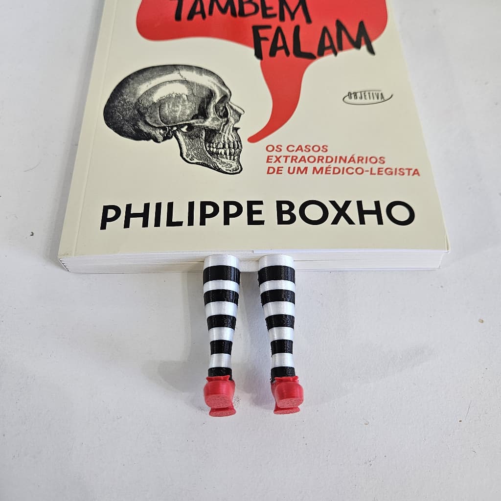 Marcador de Página 3D Pernas de Bruxa | Mágico de Oz | Sapatos de Rubi | Wicked | Presente Criativo para Leitor