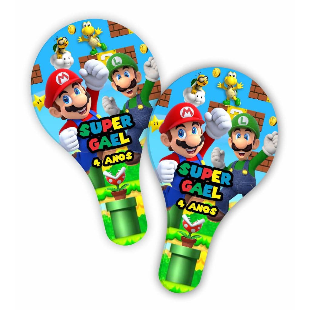 Super Mario Adesivo Para Raquete Ping Pong