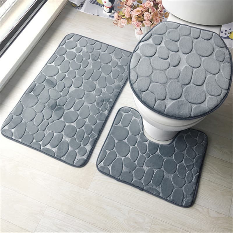 Promoção!!! Kit Tapete De Banheiro Com Estampa Floral, Jogo Antiderrapante Casa Decoração