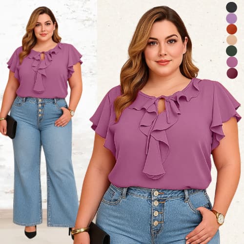 BLUSA FEMININA PLUS SIZE MODERNA SOCIAL CONFORTÁVEL BLUSINHA BLUSAS FEMININAS CAMISETA DUNA EVANGELICA FESTA TRABALHO