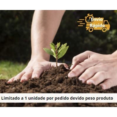 Saco de Terra Nobre Adubada 5kg - Horta - Plantas - Jardim - Vasos - Suculenta