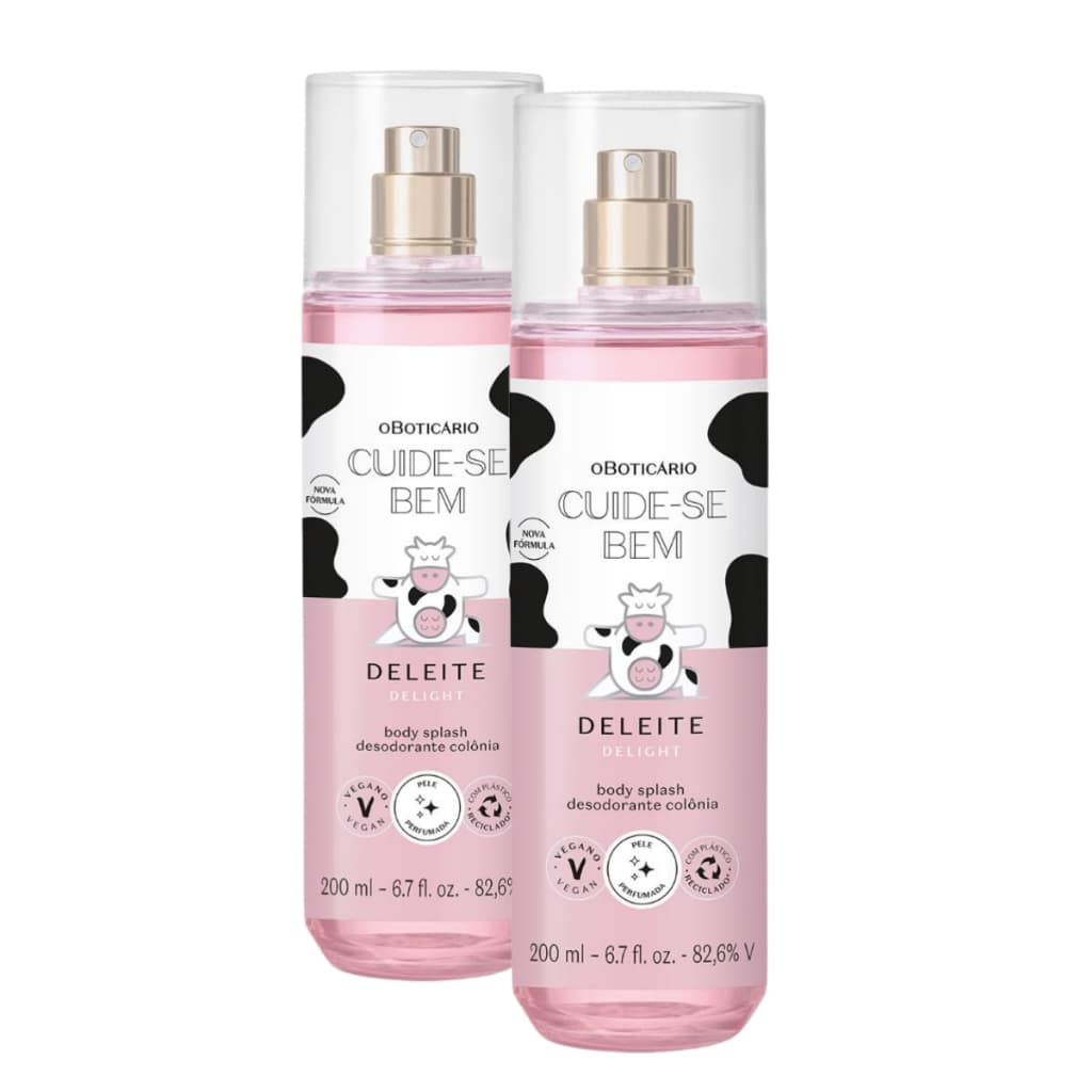 Kit 2 Body Splash Cuide-se Bem Deleite Feminino - 200ml