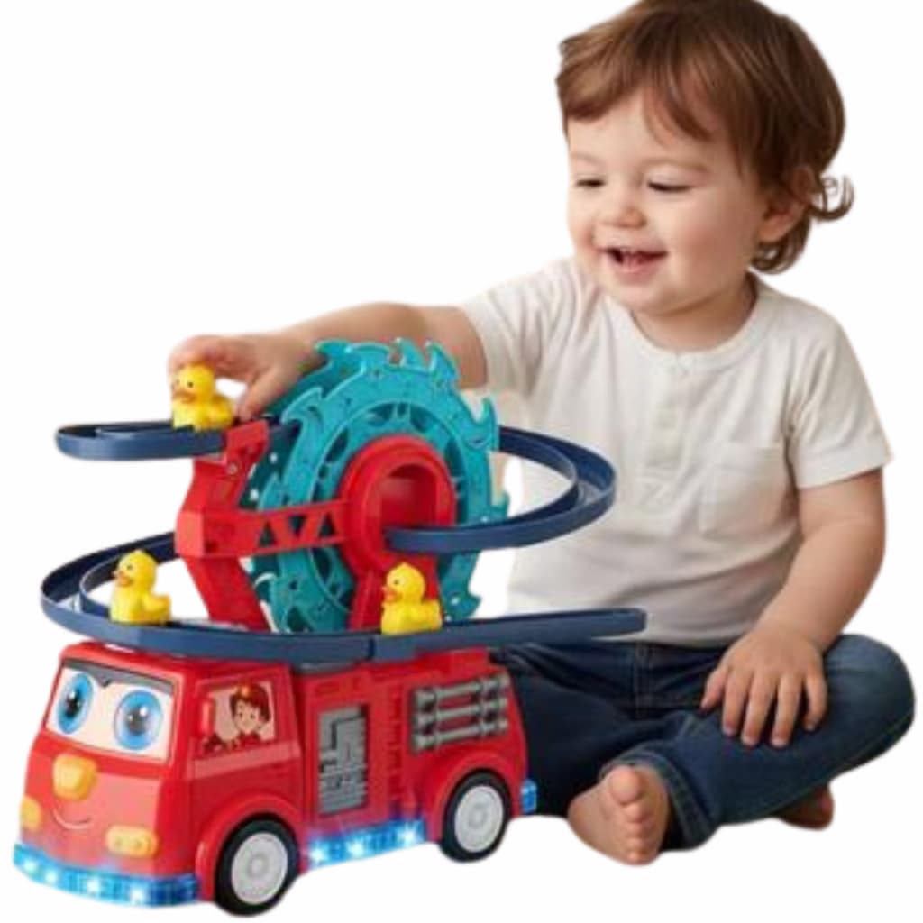 Caminhão Infantil de Resgate com Luz e Música – Diversão Segura para Crianças