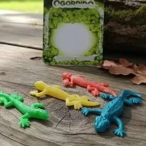 Lagarto Estica Gruda Gruda Sensorial 4 Peças Divertido