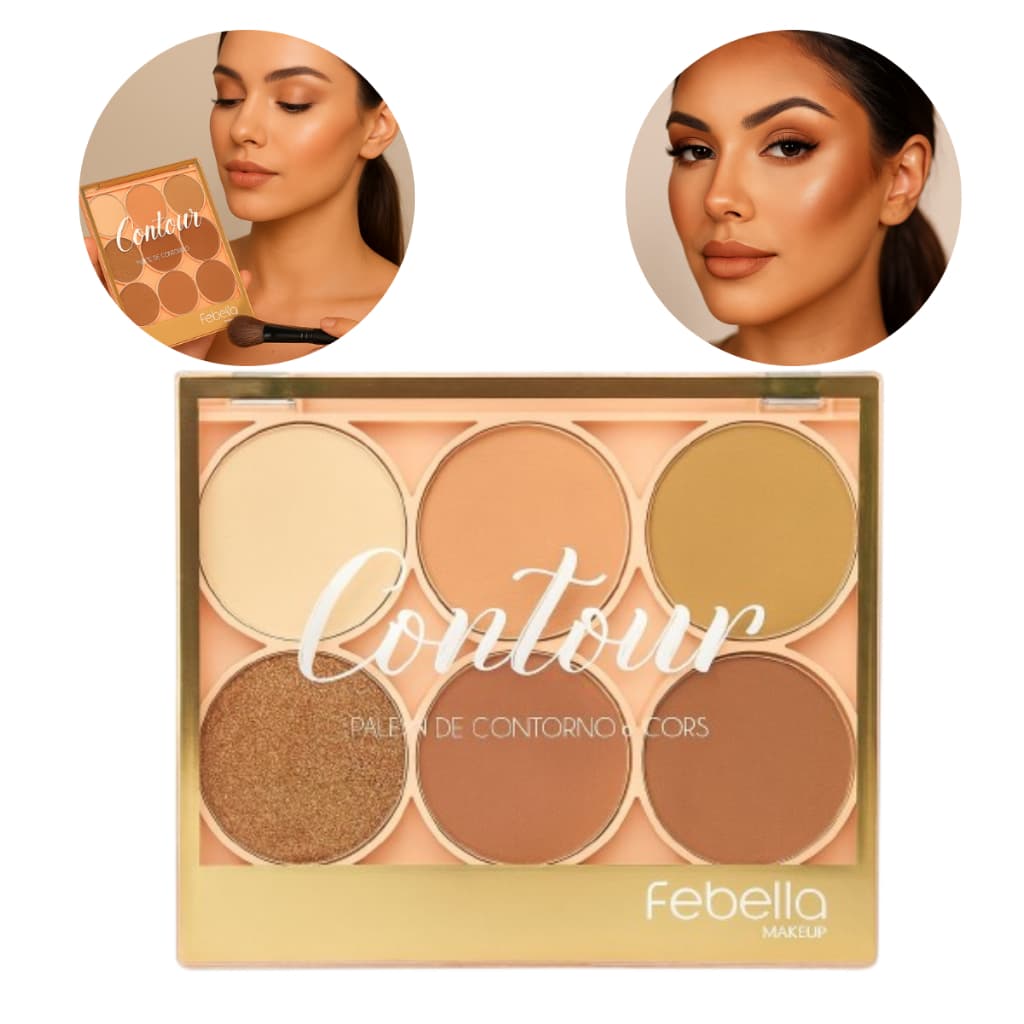 Paleta de Contorno 6 Cores Febella