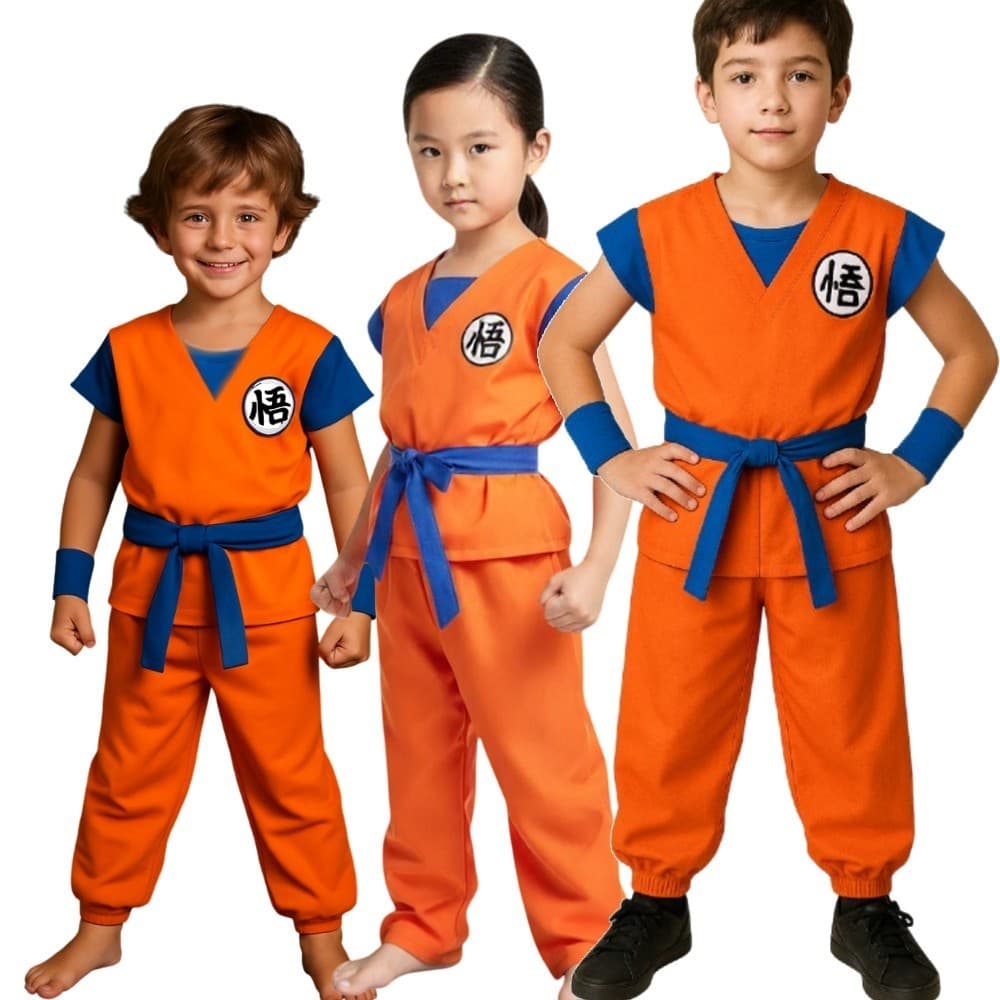 Fantasia Infanto Juvenil Goku Dragon Ball infantil cospley Promoção