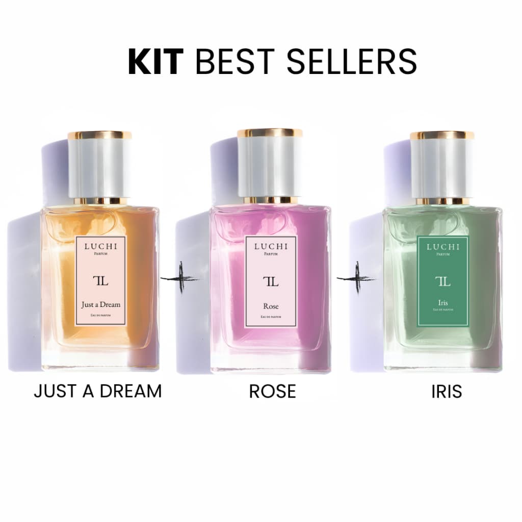 Kit Best sellers 35ml Luchi Parfum Just+ Rose+ Iris