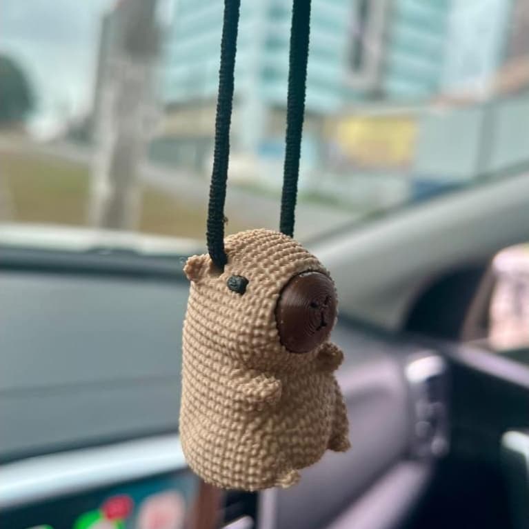 Cheirinho para Carro Capivara (Aromatizador Automotivo)