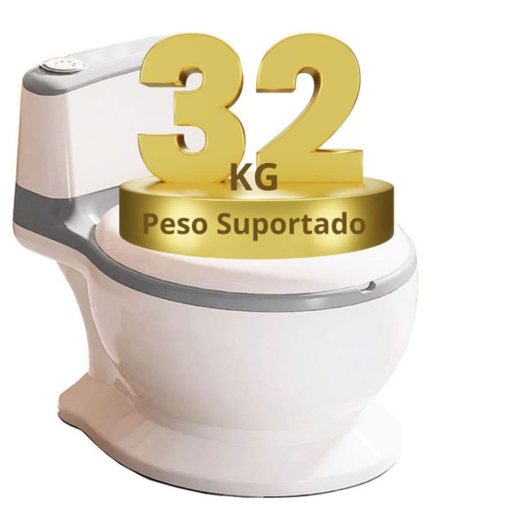 Troninho Pinico Infantil Simulador de Descarga, Desfralde e Design Divertido para Bebês