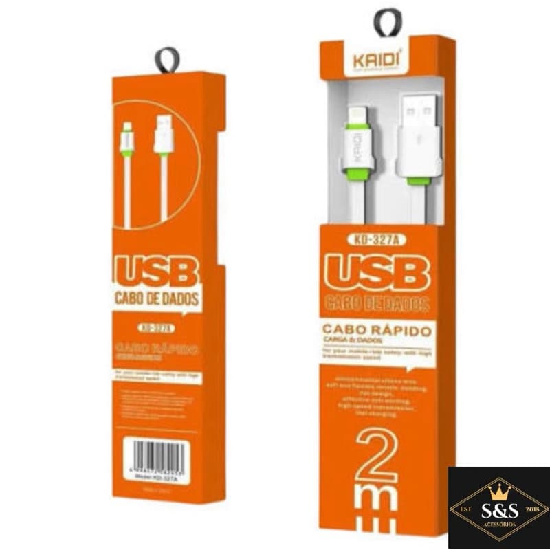 Cabo USB Tipo C Kaidi 2 metros