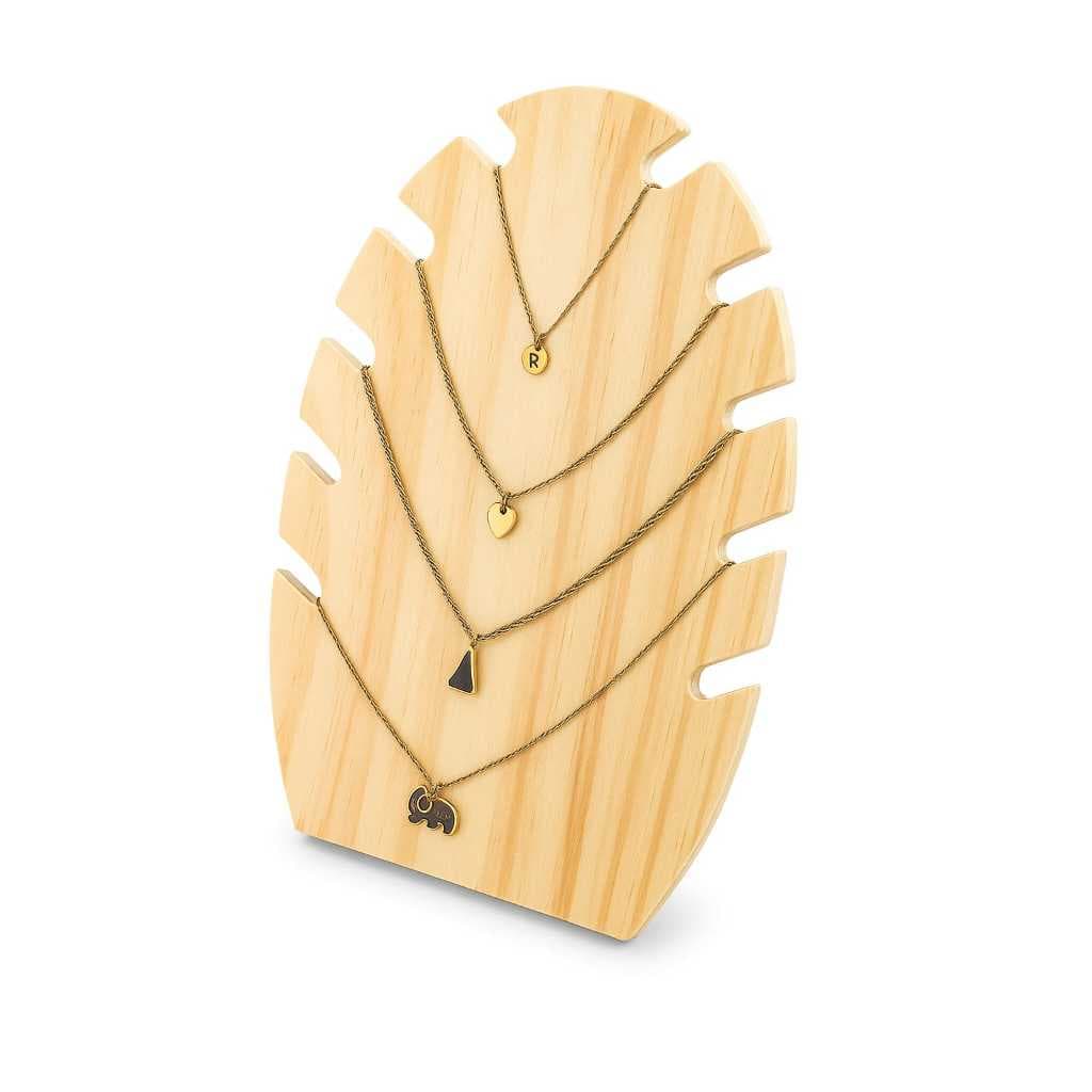 Porta Colar Organizador de Joias em Madeira Pinus – Expositor para Lojas ou Decoração