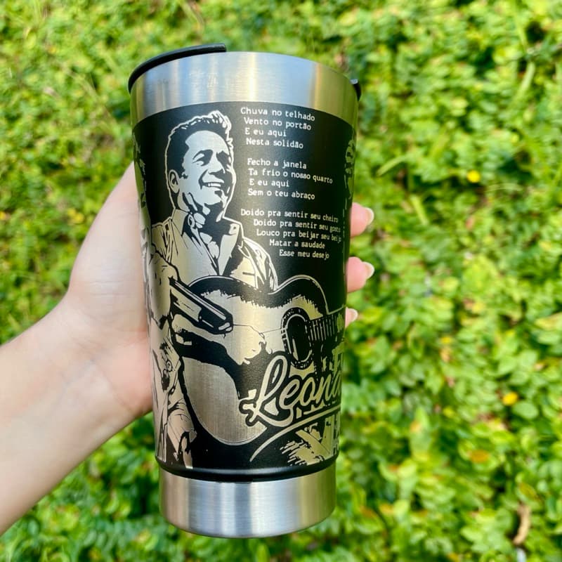 Copo Térmico LEONARDO 473ml – Personalizado em Gravação 360° a Laser