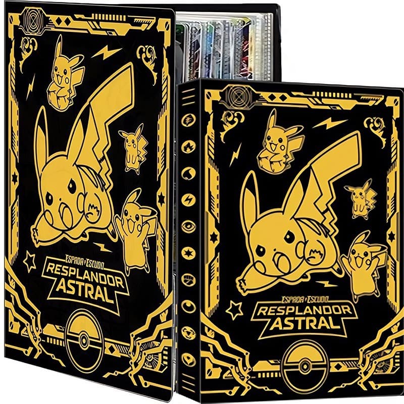 Álbum Pasta Oficial Pokémon Charizard 30 Folhas Dupla Face 9 Grade 432/540 Cartas Fichário Grande Coleção