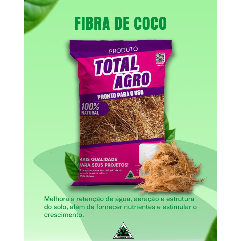 Fibra de coco 5 Litro, Total Agro