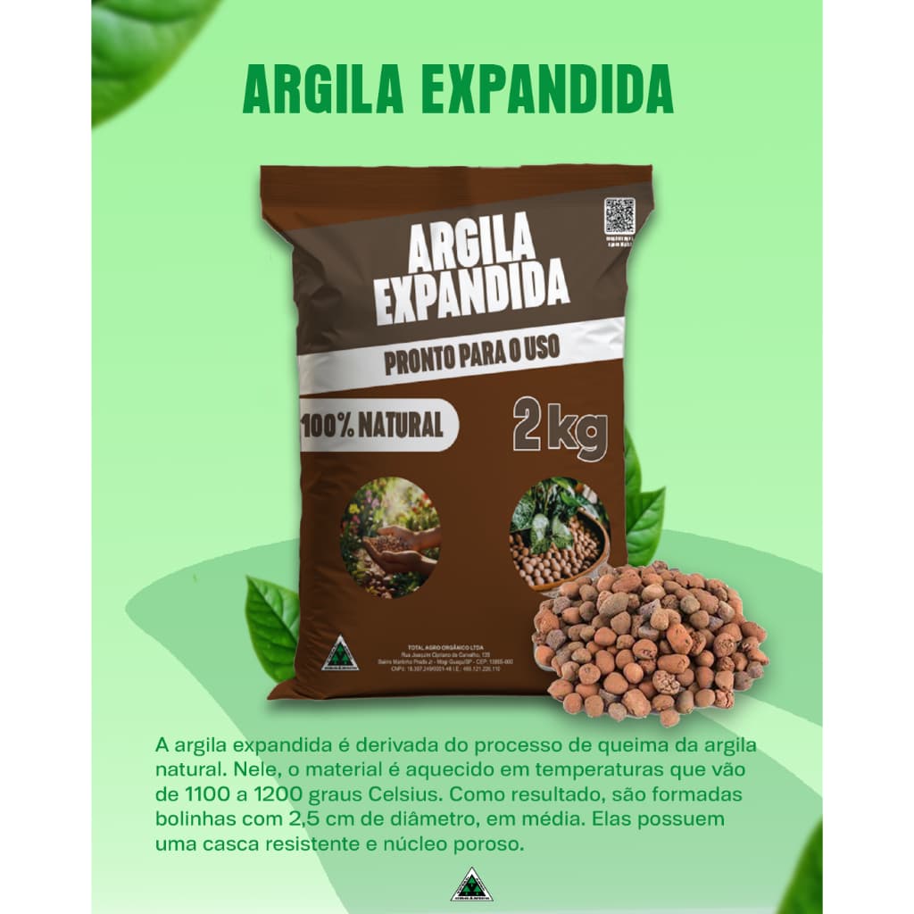 Argila Expandida 2kg 3222, Drenagem maior e aparecia mais bonita para seus projetos