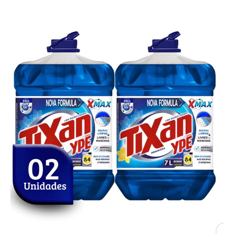 Kit 2 Unid Lava Roupas Líquido Tixan Ypê Pro 7L