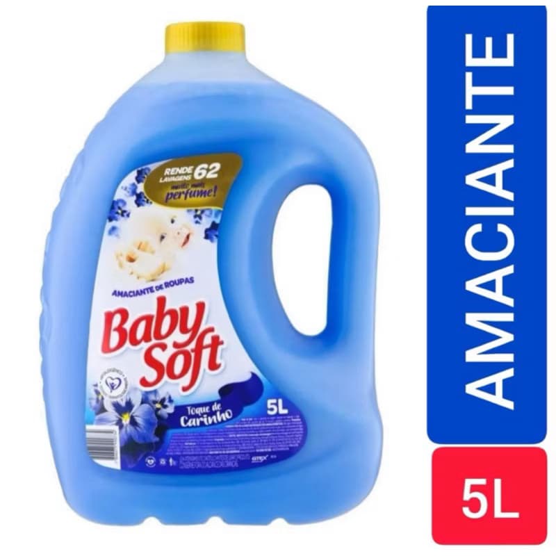 Amaciante Roupas Baby Soft Galão 5 L  Toque Carinho