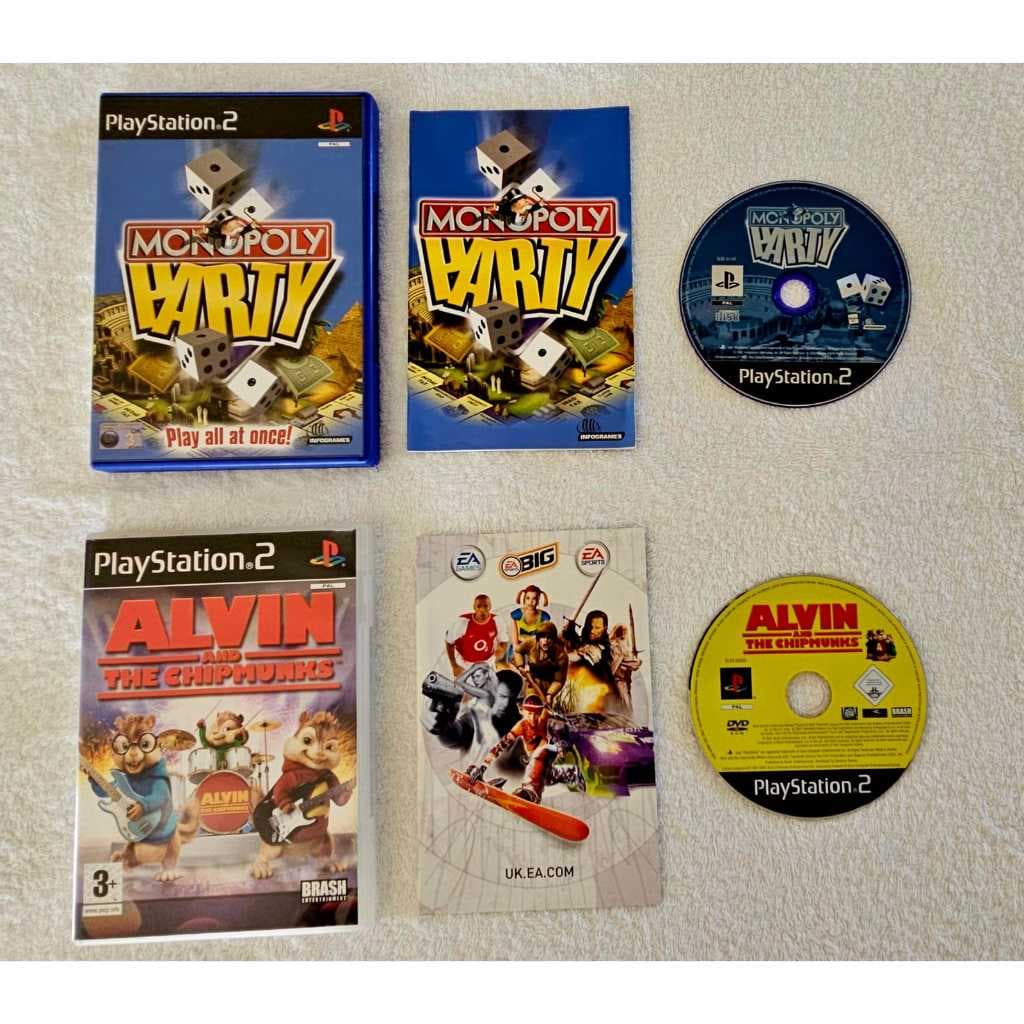 Playstation 2 Monopoly + Alvin Combo