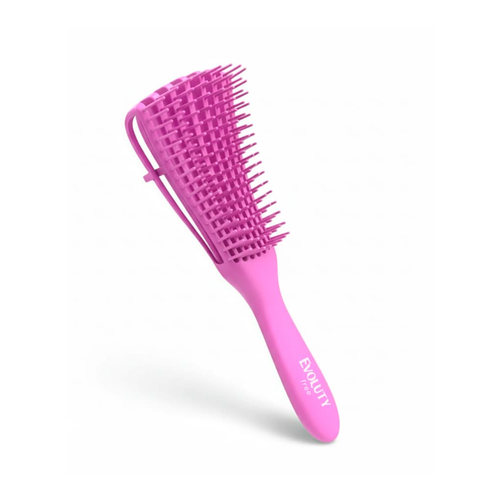 Escova Polvo Desembaraçadora de Cabelo Definição de Cachos Cacheado Cores Sortidas Finalização Frizz