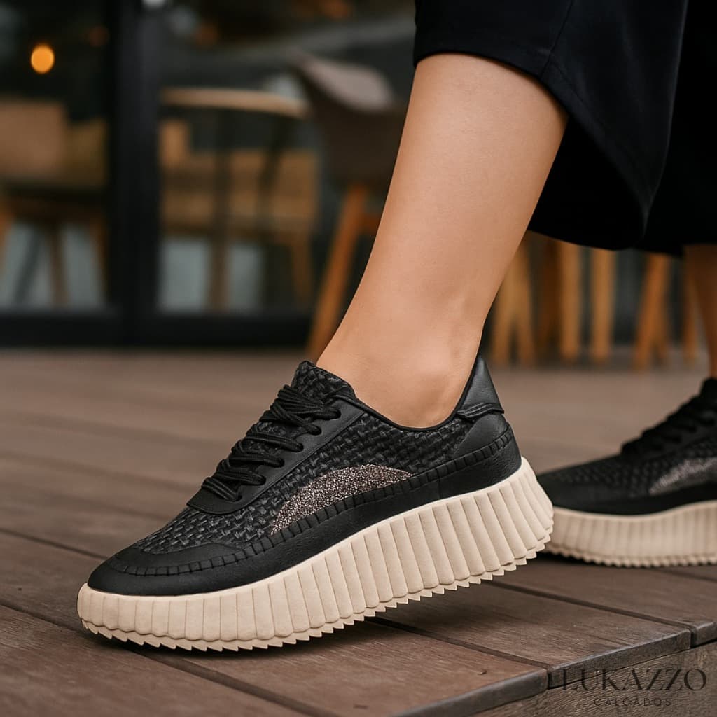 Tênis Feminino Casual Moderno Leve e Confortável Para Todos Os Dias