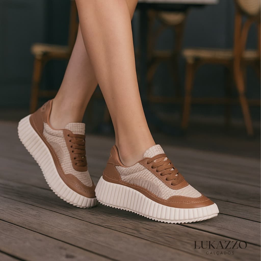 Tênis Feminino Casual Versátil Conforto Estilo Atemporal
