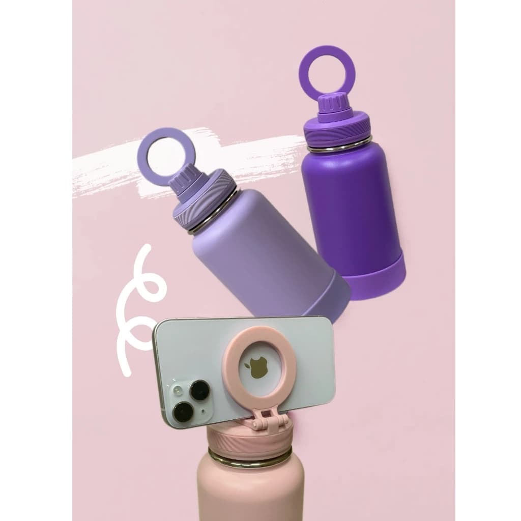 Suporte de sucção magnético, GARRAFA Térmica 600 ML/1000ML Com Bota De Silicone Protetora//