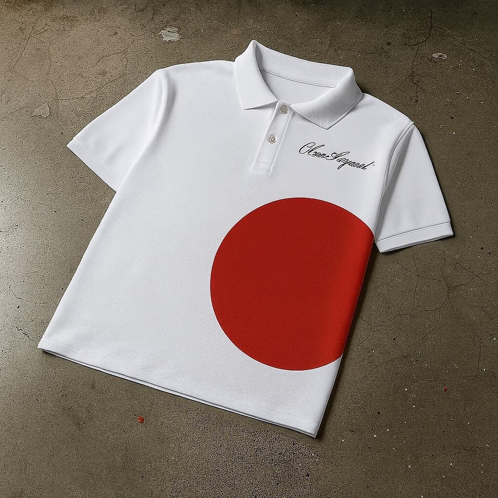 Camiseta Polo Unissex 100% Algodão:"JAPÃO".