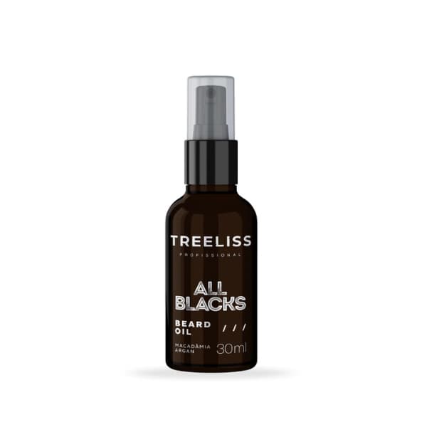 Óleo para Barba Barbearia All Blacks argan Treeliss