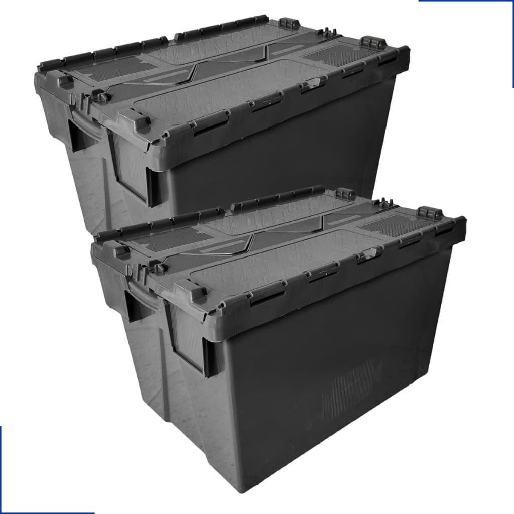 Caixa Plástica 65 Litros Organizador Tampa Trava Basculante Multiuso Compacto Armazenamento Brinquedos Ferramentas